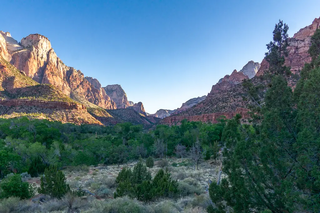 View from the Watchman Trail in Zion National Park