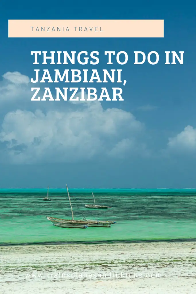 Things to do in Jambiani, Zanzibar: Activities, relaxation and more