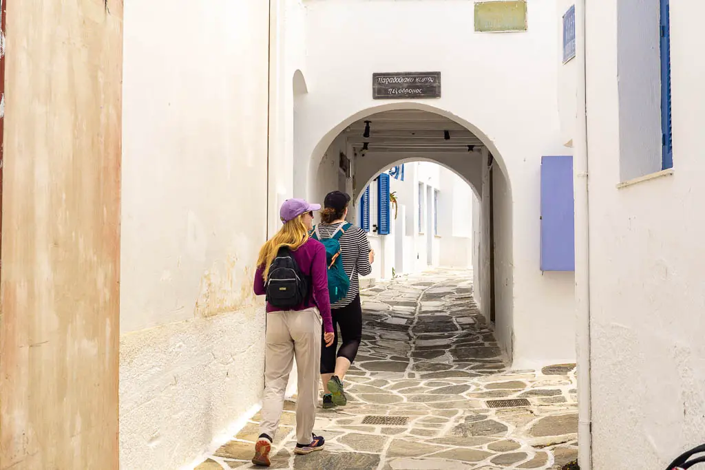 Wandering small alleys on Paros